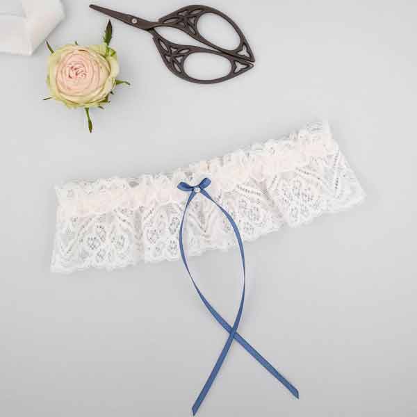 Image of a lace wedding garters for a bride for sale