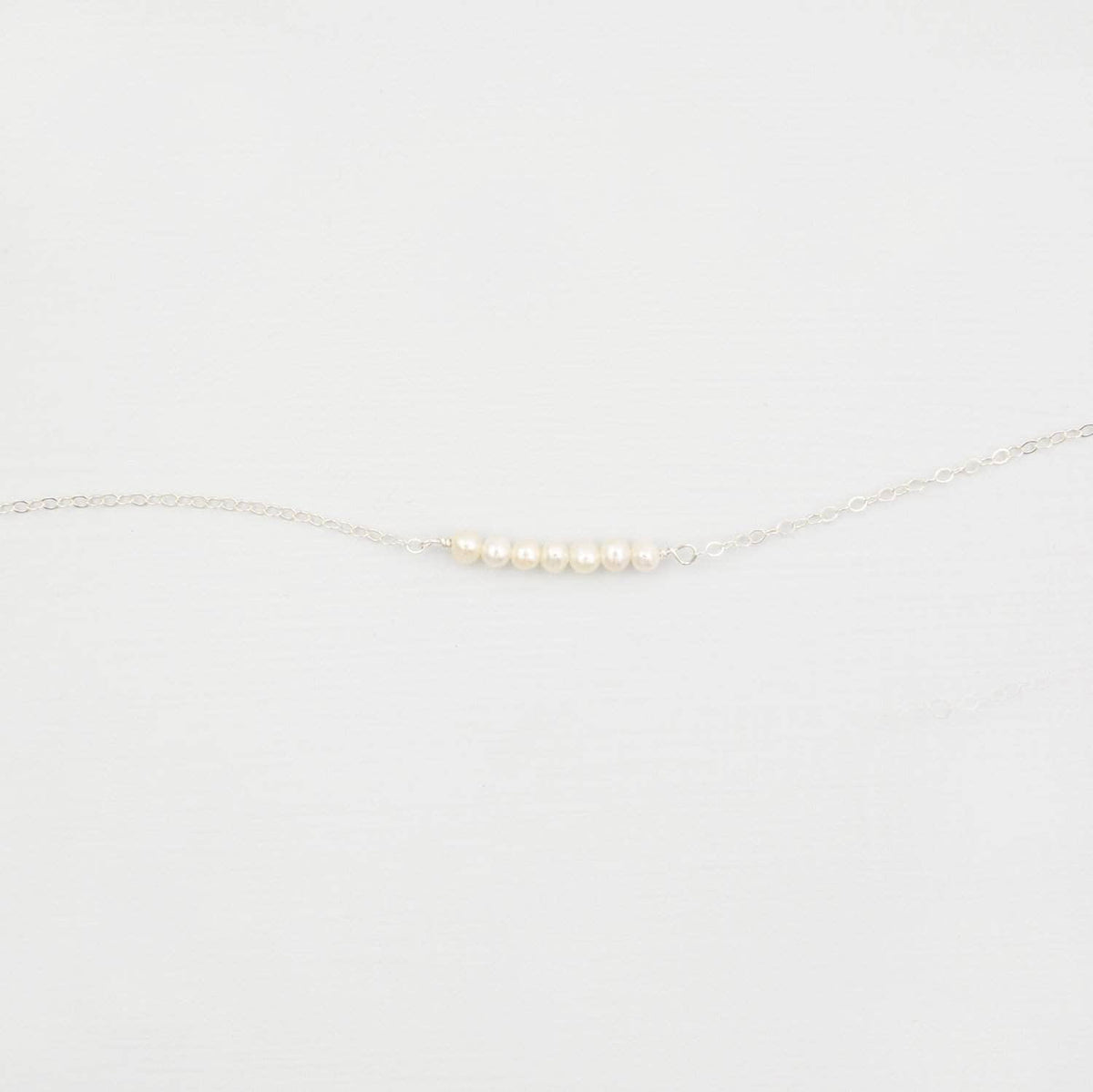 Wedding Necklace Freshwater Pearl Bar Necklace - &#39;Sia&#39;