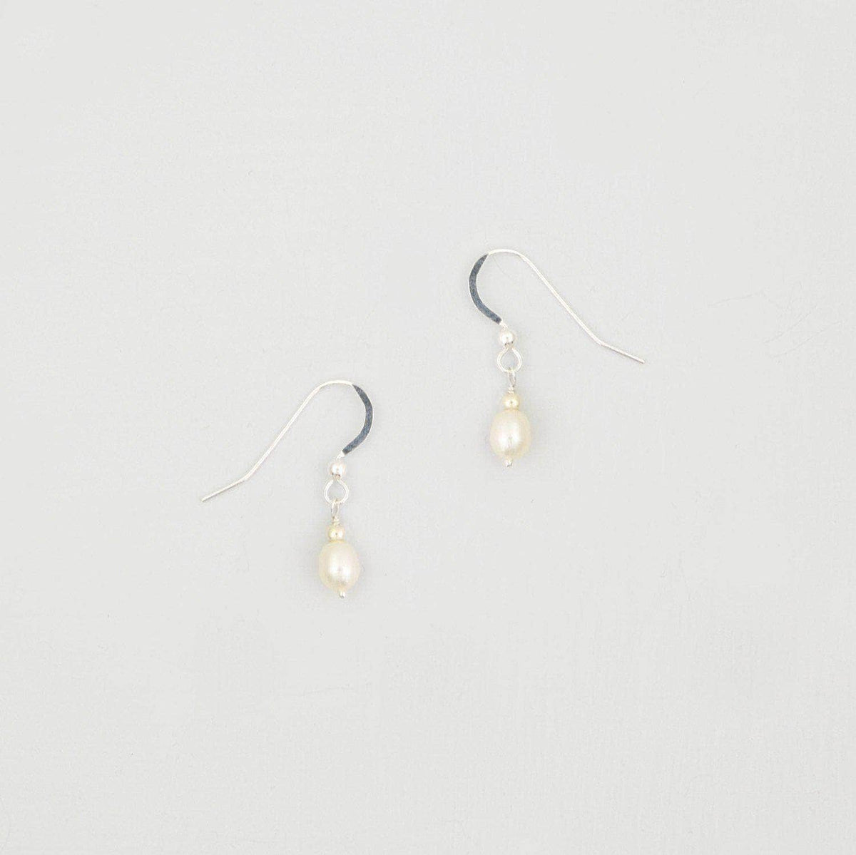 Wedding Earring Freshwater pearl wedding earrings gold - &#39;Charlie&#39;