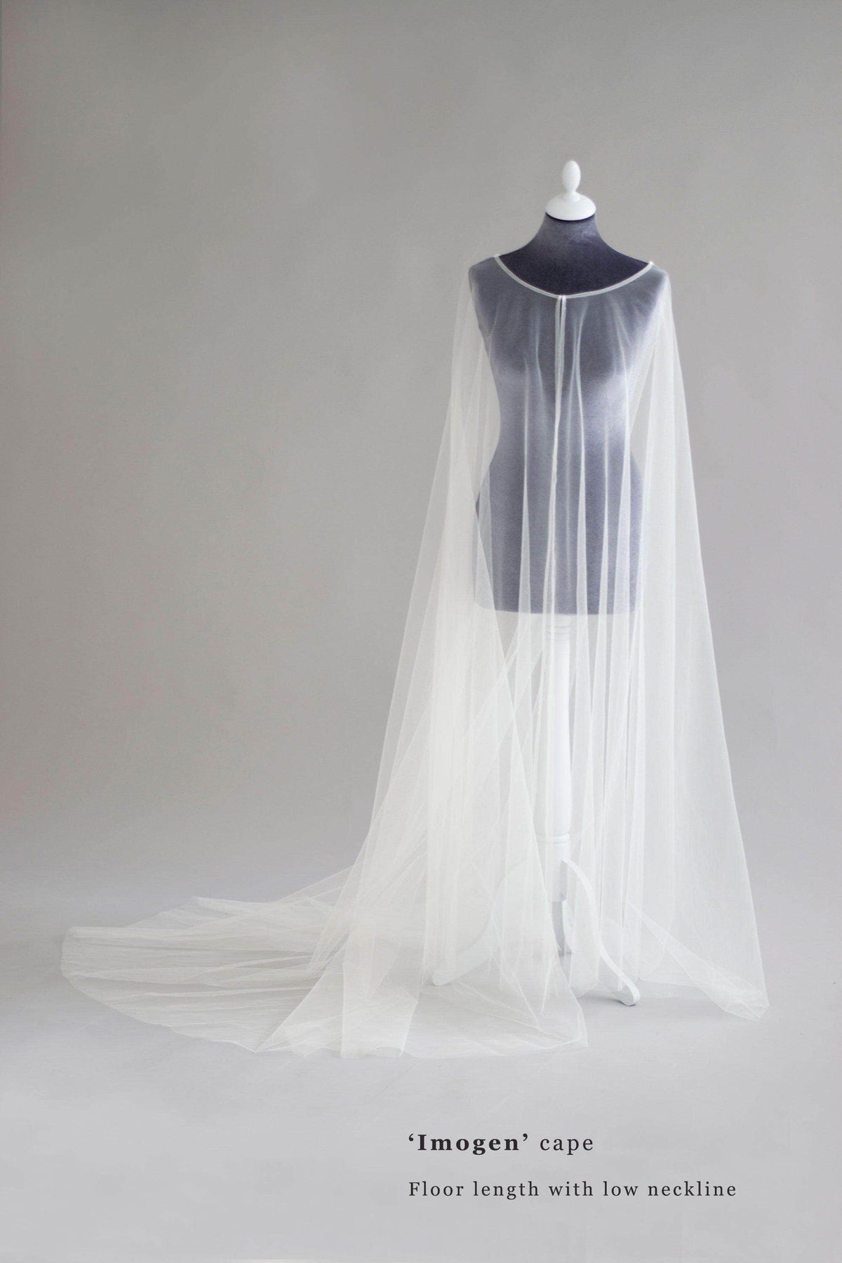 Wedding Veil Tulle wedding cape veil - &#39;Imogen&#39;