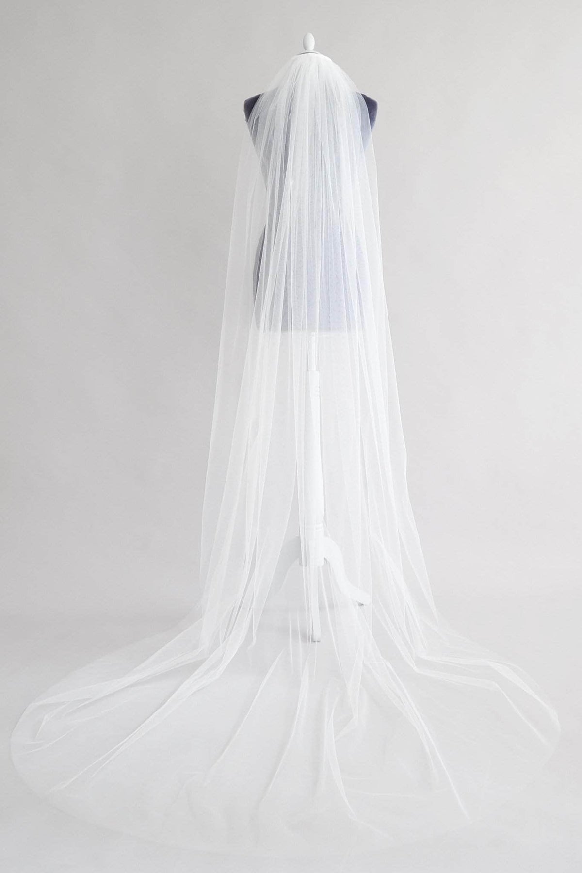 Wedding Veil Extra wide single tier cut edge wedding veil - &#39;Niacae&#39;
