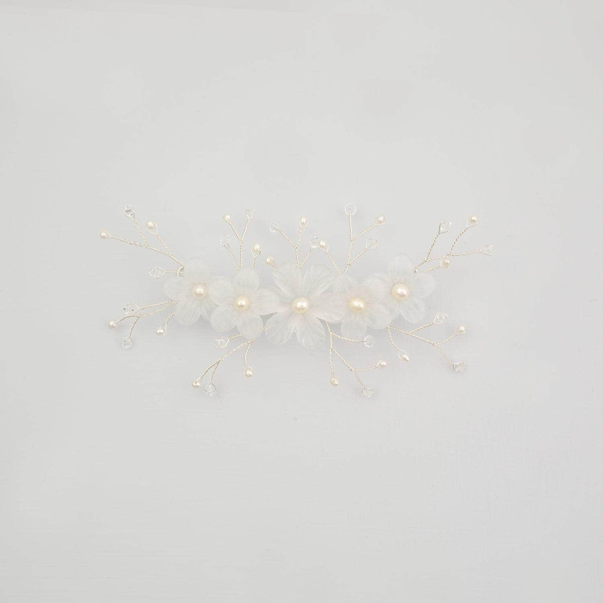 Wedding Hairvine Silver pearl centrepiece - &#39;Myra&#39;