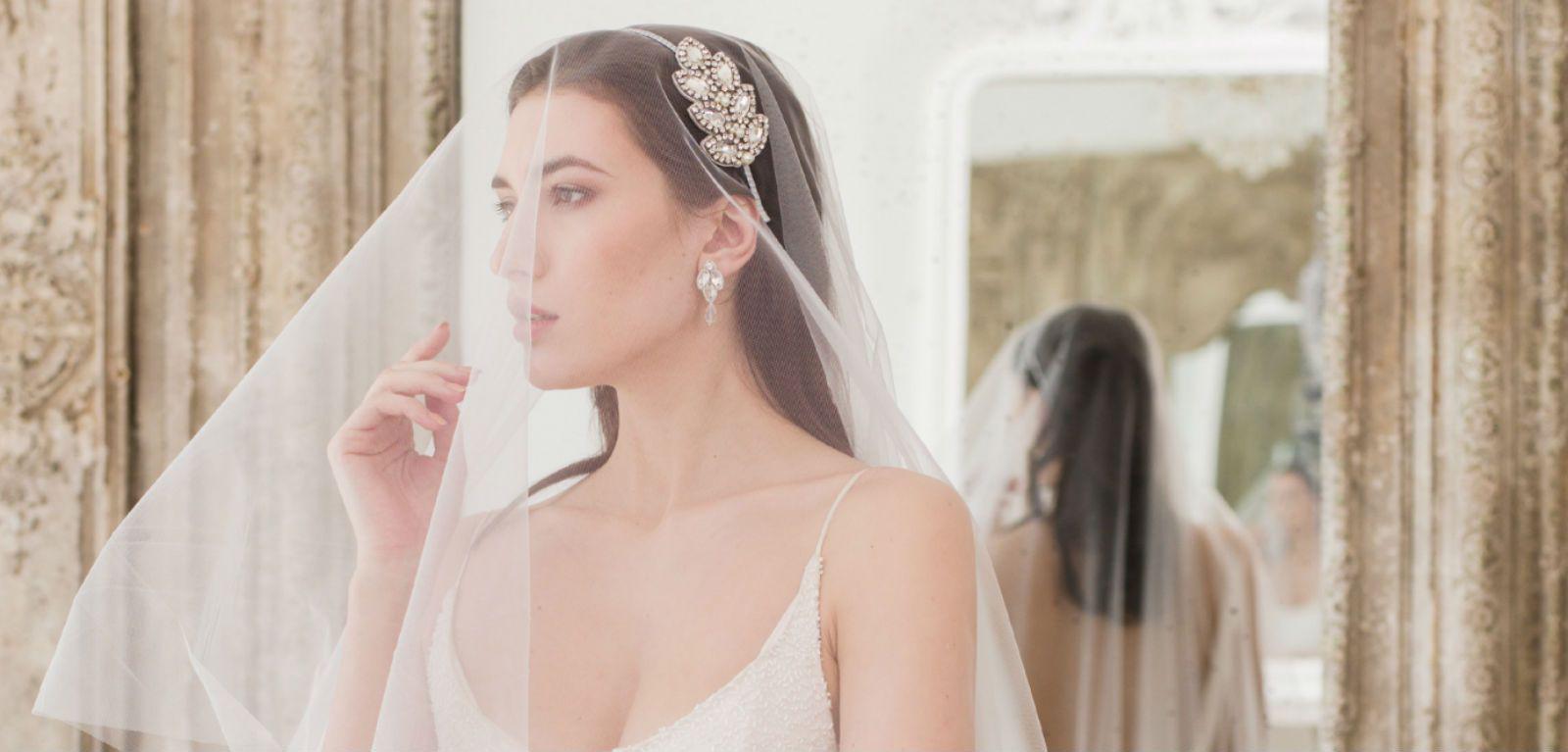 A Two Tier Barely There Veil