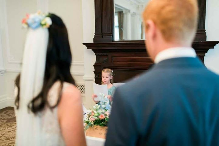 Real Bride | Phase Eight Dress | Silk Style Single Tier Veil Isabella