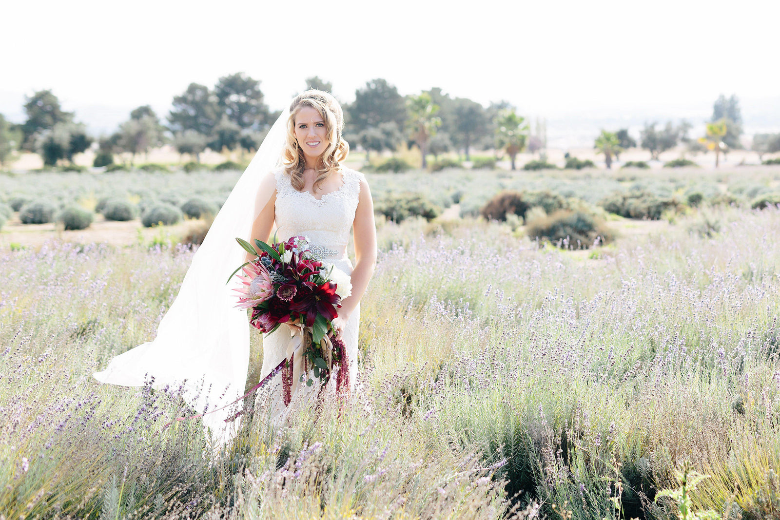Real Bride | Justin Alexander Dress | Barely There Veil Skylar