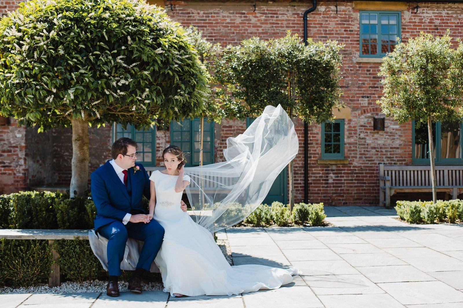 Barely there wedding veil | Skylar | Britten Bride | Julia