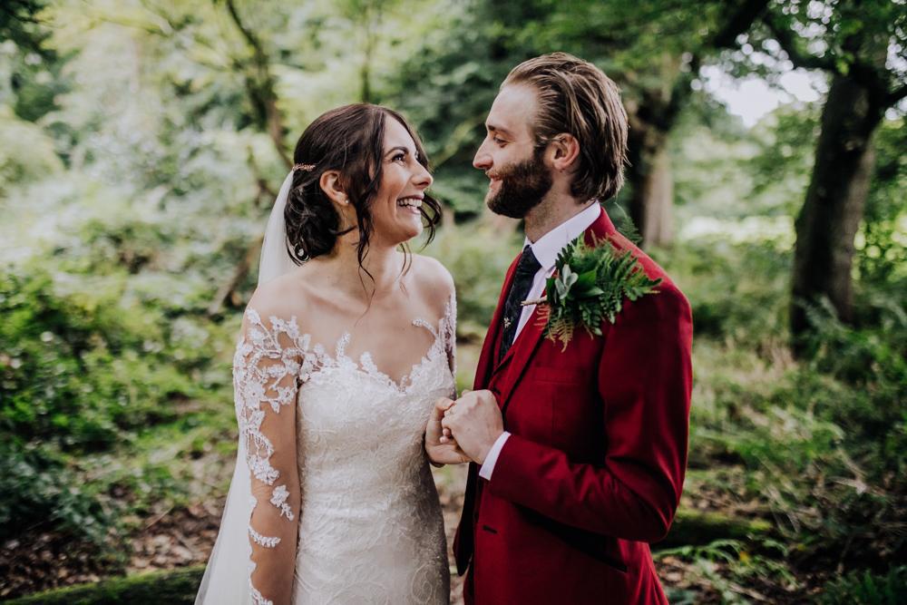 Real Bride | Rosa Clara Dress | Bo and Luca Dress | Rose Gold Leaf Hair Vine Avani