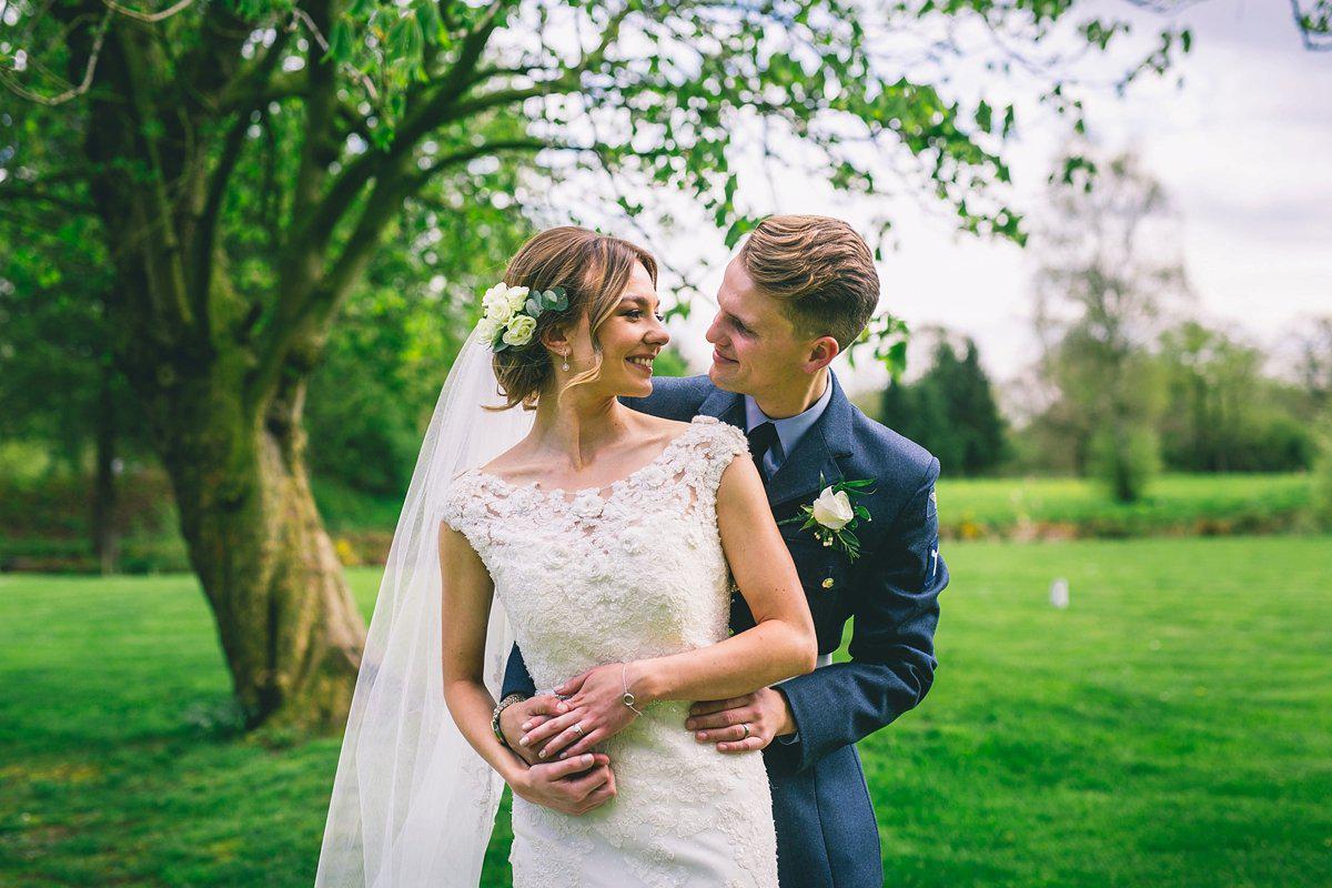 Real Bride | Pronovias Gown | Cathedral Length Lace Flower 
