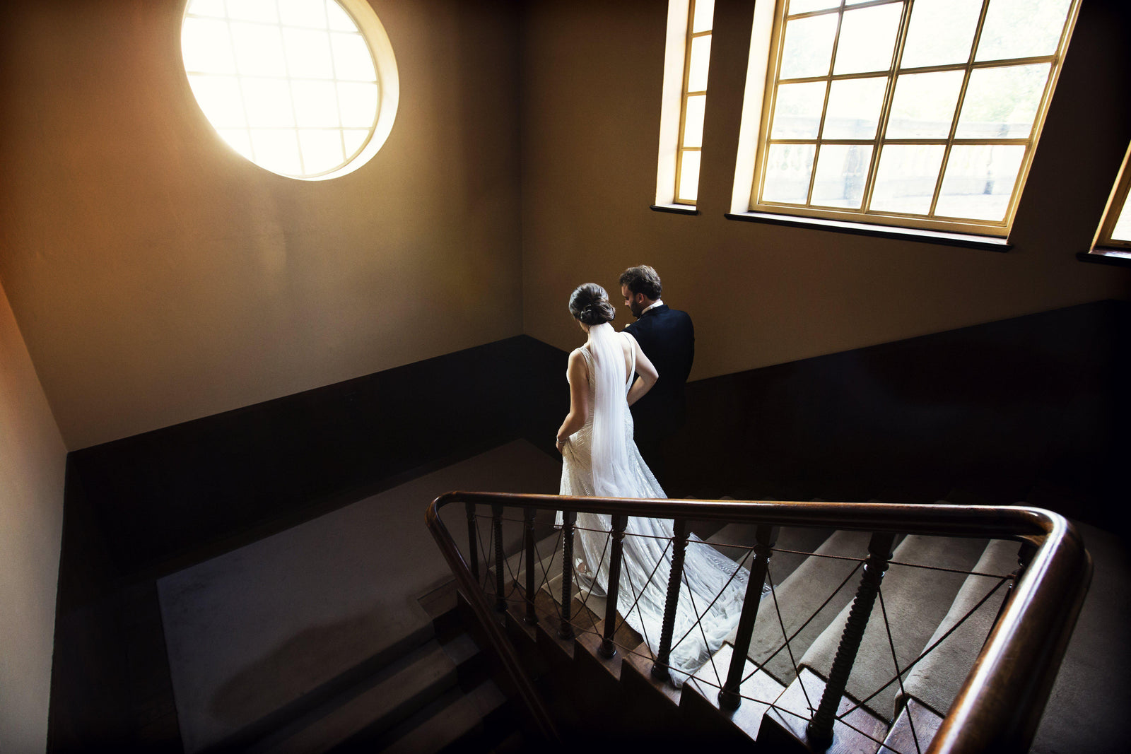 Real Bride | Beaded Dress by Eliza Jane Howell | Fingertip Silk Style Wedding Veil Isabella