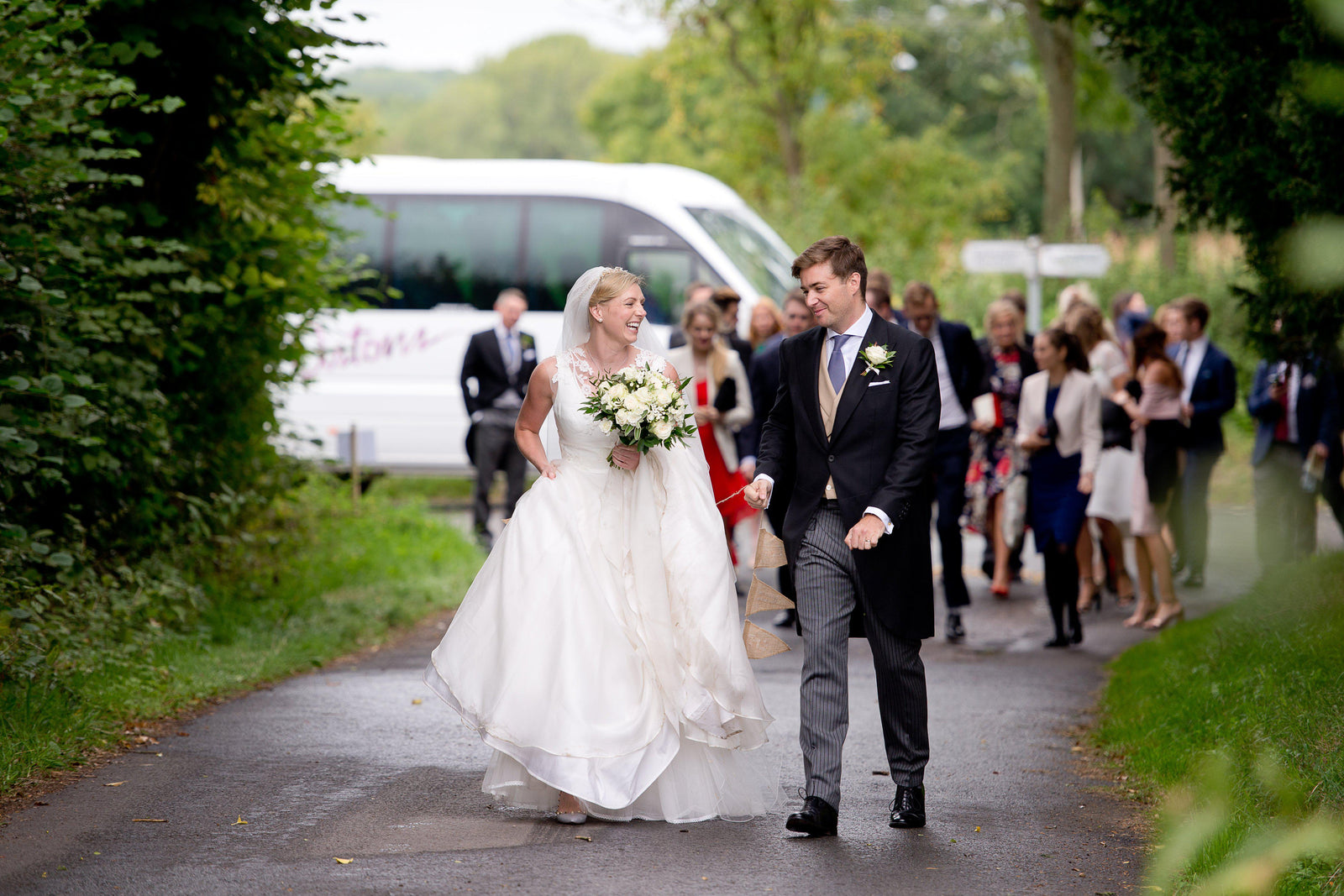 Real Bride | Sassi Holford Gown | Gold Baby's Breath Hair Vine Mila