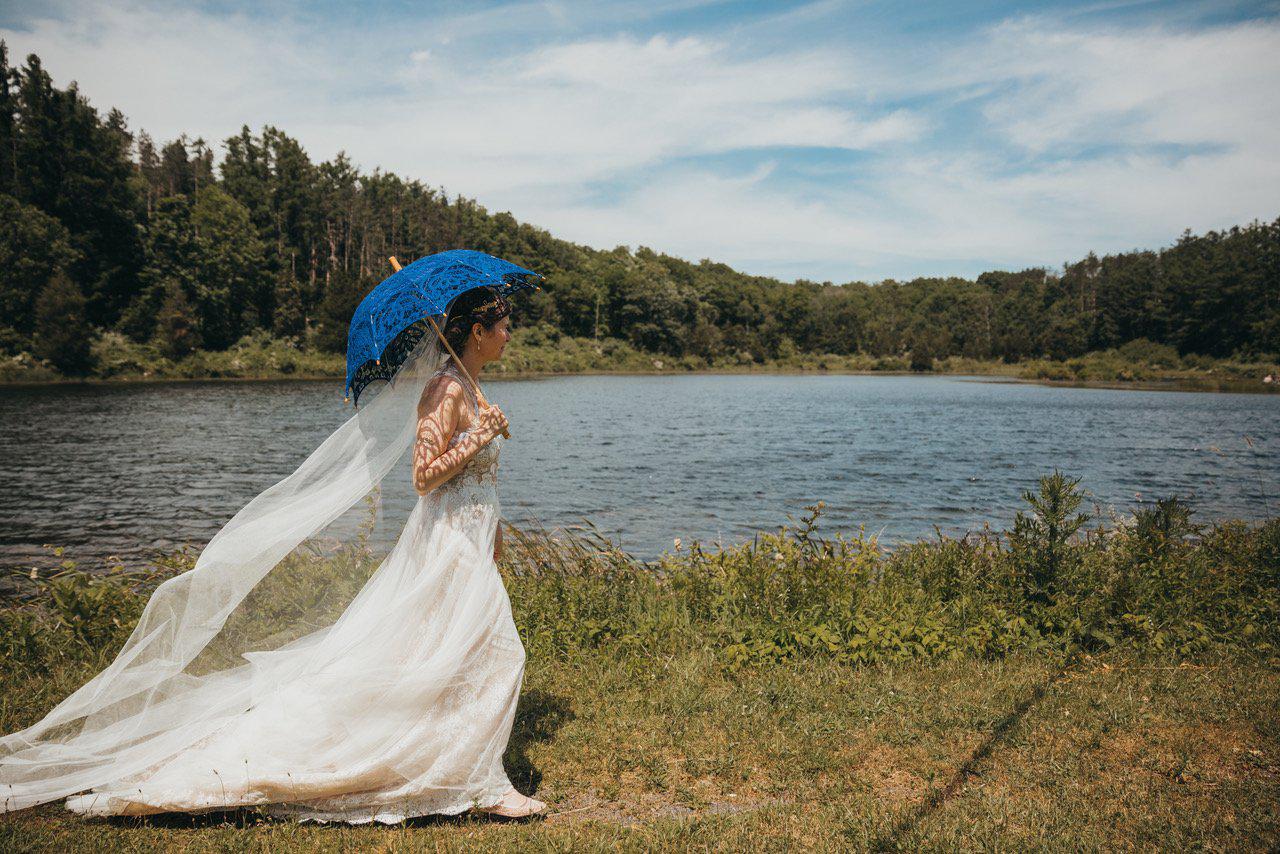 Silk style barely there veil - Ilona - Britten Bride - Sara