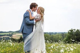 Bespoke Pencil edge silk style wedding veil ilona