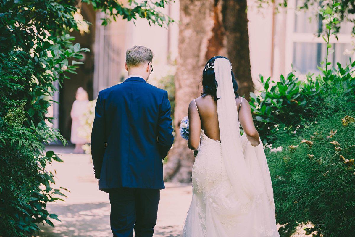 Real Bride | Sottero & Midgley Dress | Polka Dot Wedding Veil 'Dot'