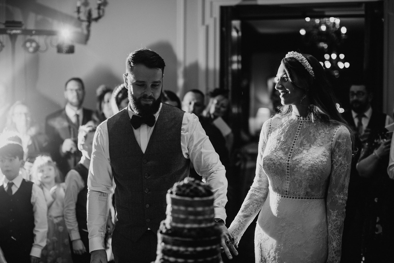 Real Bride | Anna Georgina Dress | Green, Opal and Gold Semi Precious Earrings Brynn