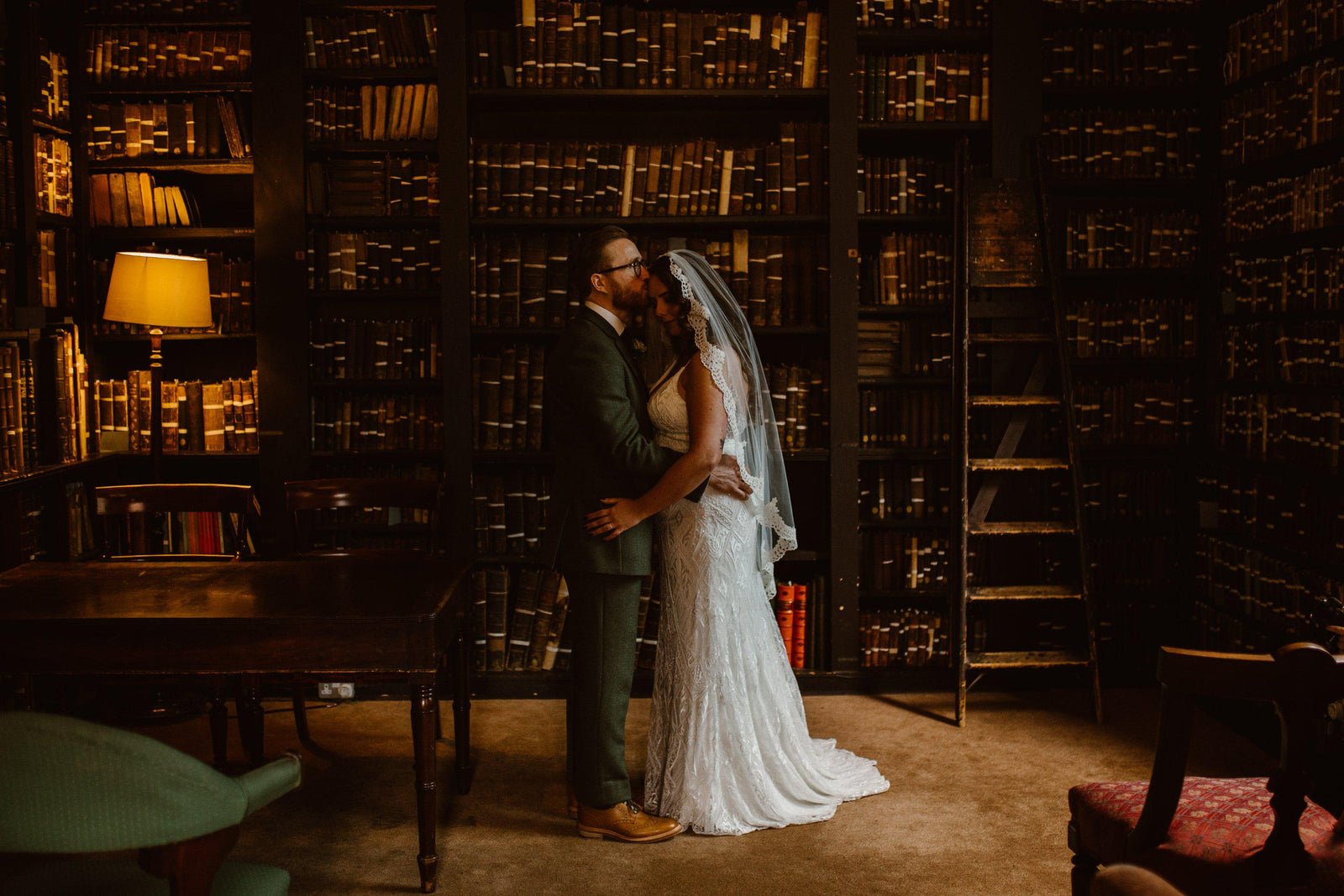 Full Lace Edged Ivory Wedding Veil | Luisa | Britten Bride | Alanna