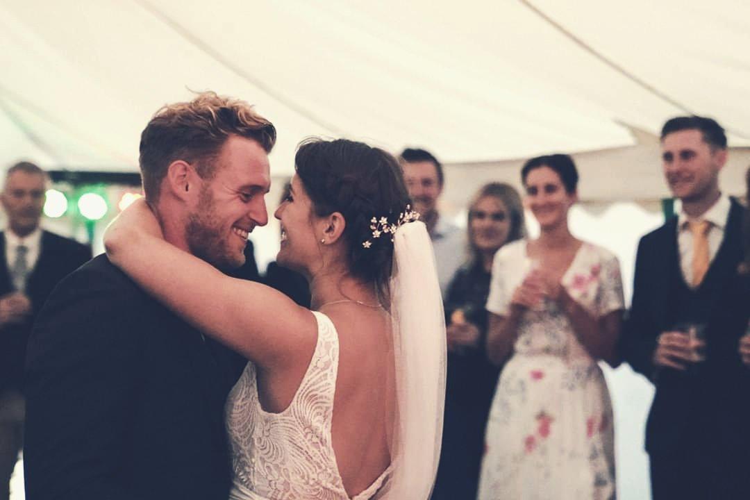 Real Bride | Lambert Creations Dress | Silk Style Wedding Veil Isabella