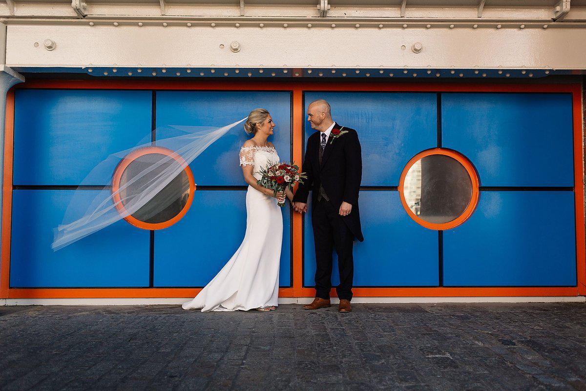 Real Bride | Sassi Holford Dress | Barely There Veil