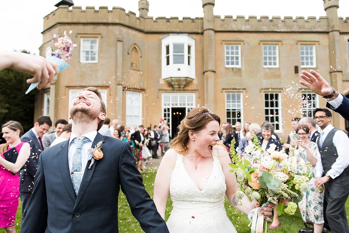 Real Bride | Rose Gold Pearl Hair Vine Skye