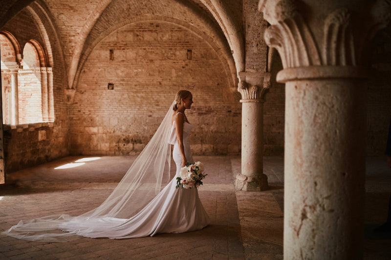 Barely There Wedding Veil | Skylar | Britten Bride | Natalie