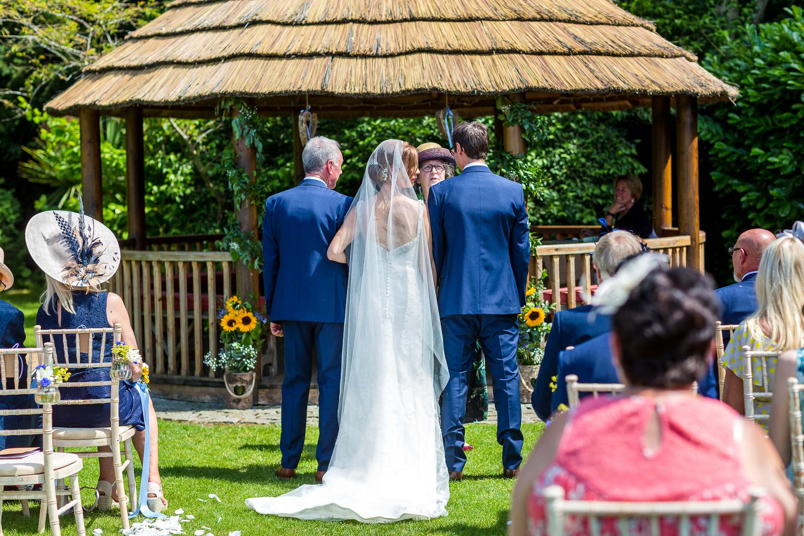 Real Bride | Mori Lee Dress | Barely There Veil Skylar, Pearl Back Drop Necklace Charlotte and Pearl Drop Hermi Earrings