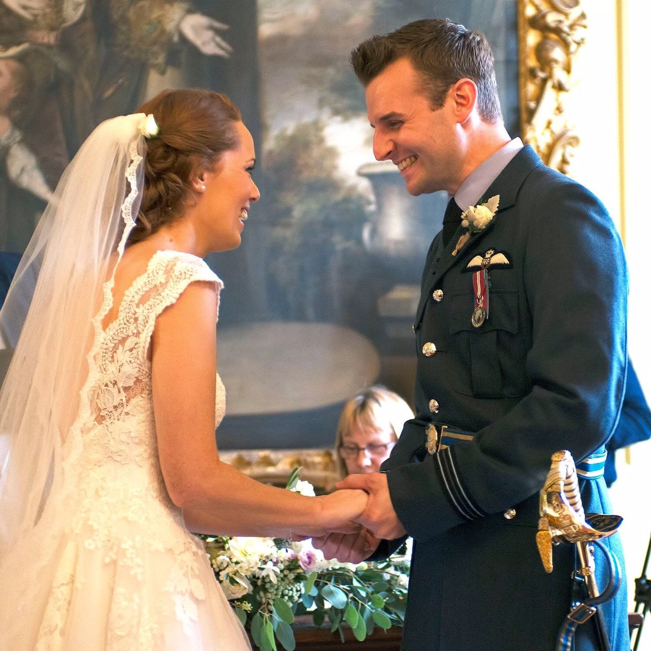 Real Bride | Delicate Lace Edge Veil Ada