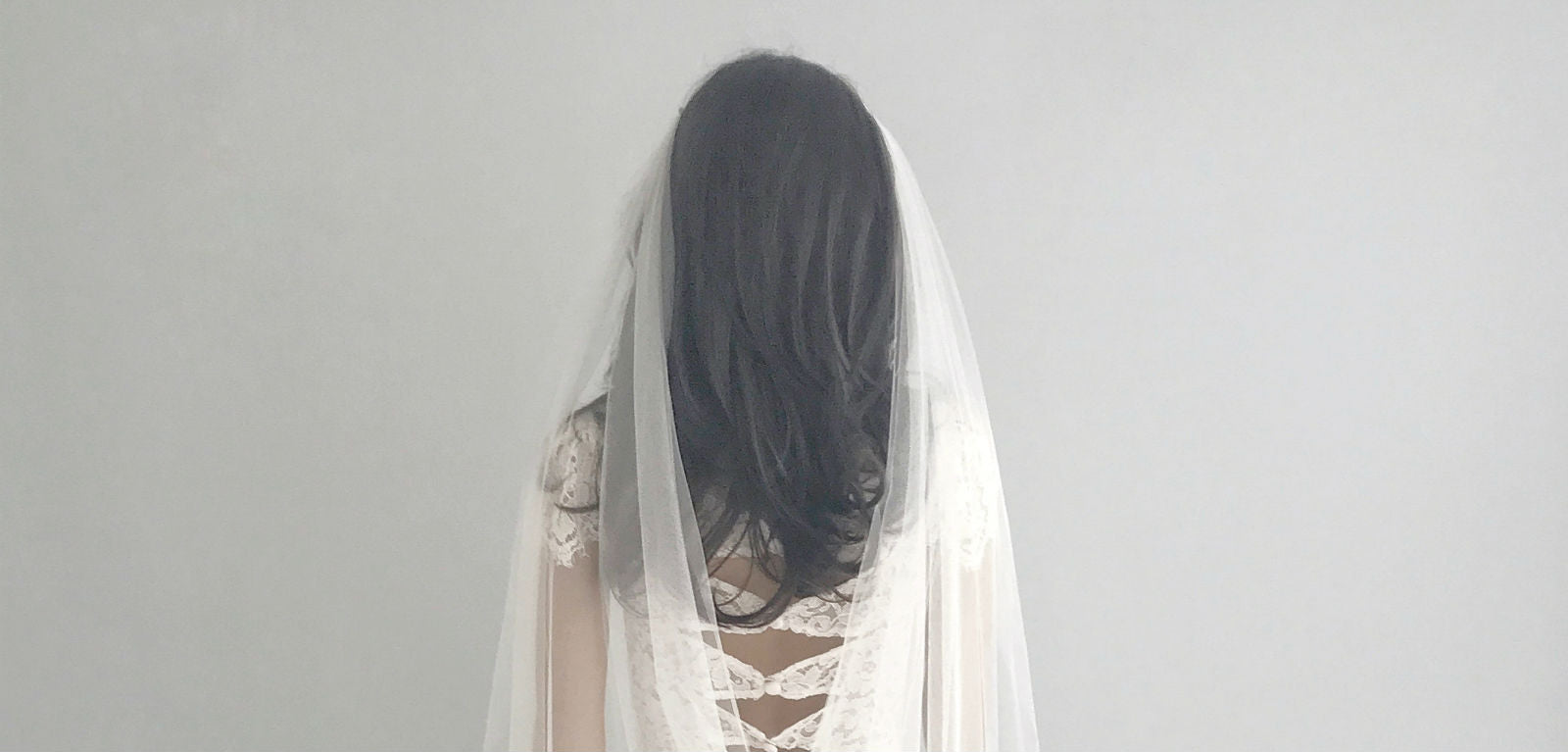 silk style drape veil