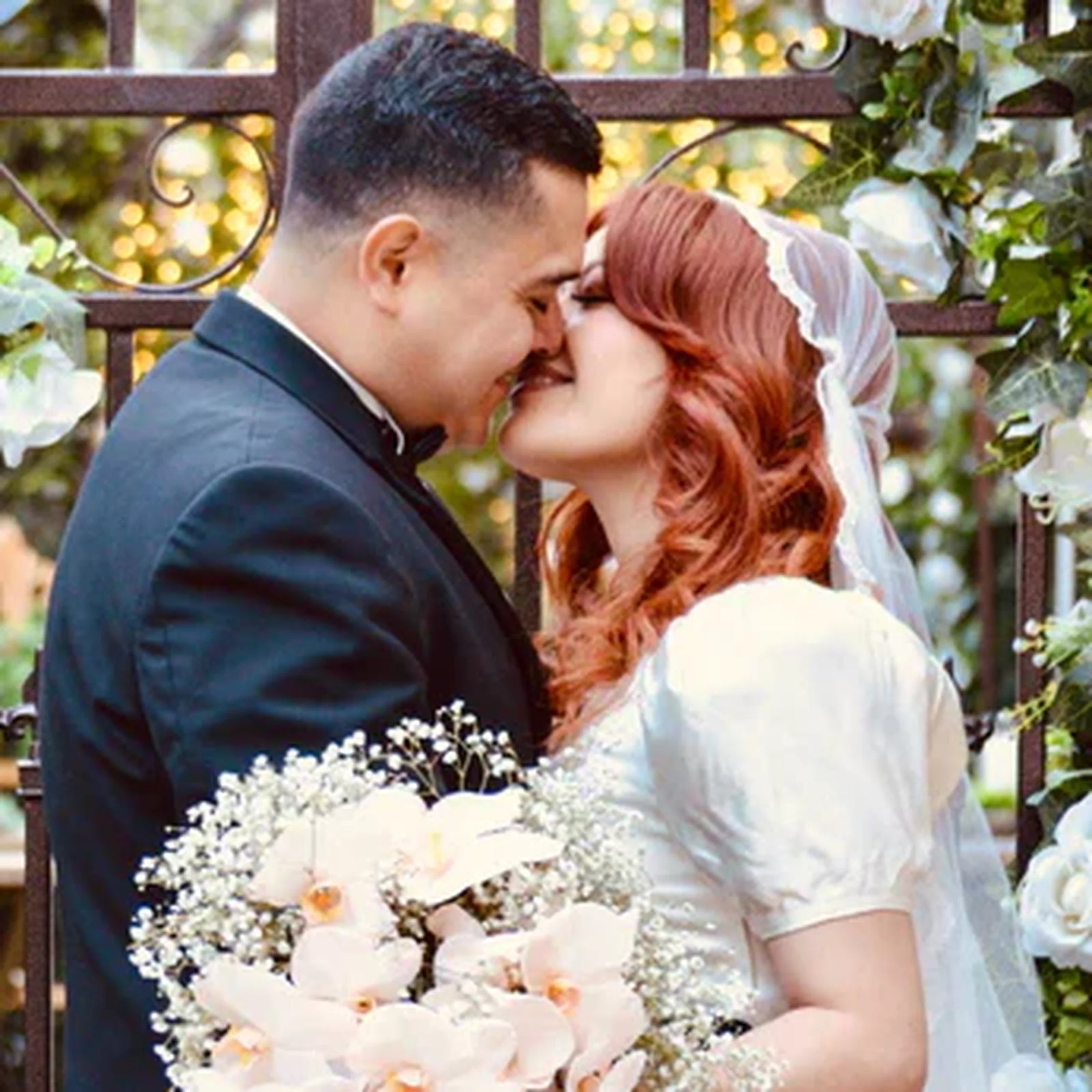 'Edna' Juliet Cap Wedding Veil 