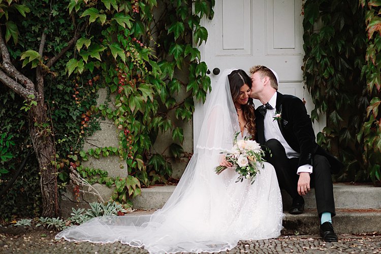 Real Bride | Liz Martinez Dress | Two Tier Lace Edge Veil Ada