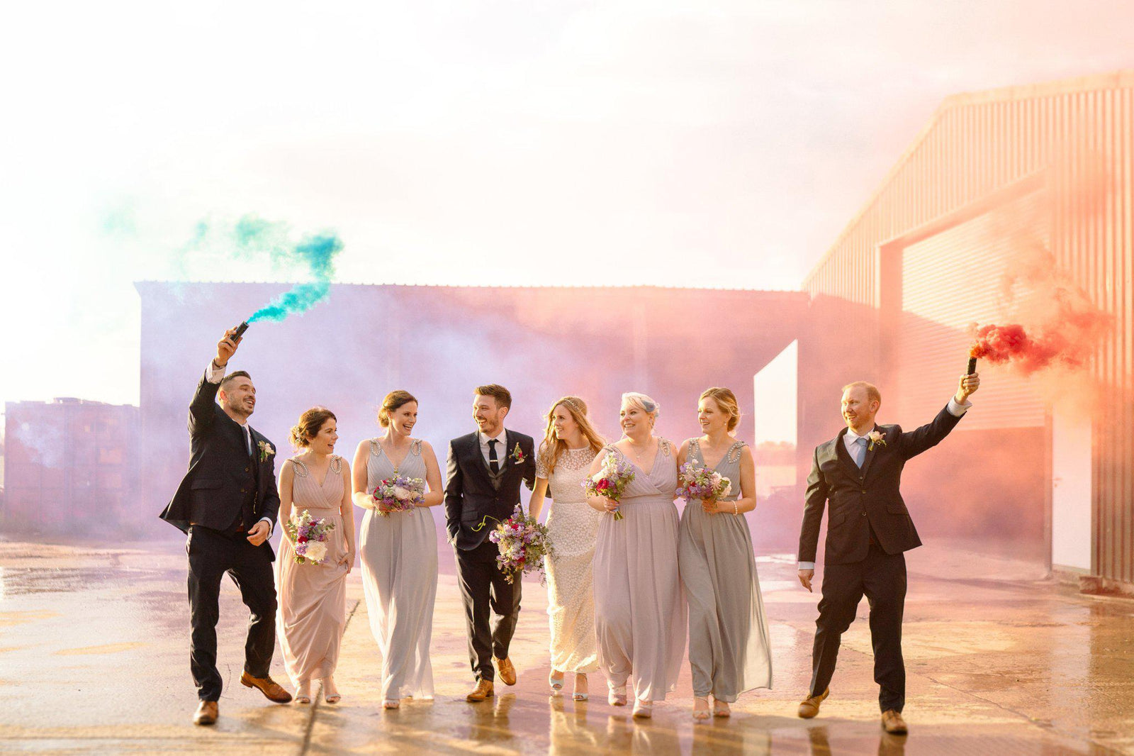 Real Bride | E&W Couture Dress | Silver Floral Multipiece Halo Flora