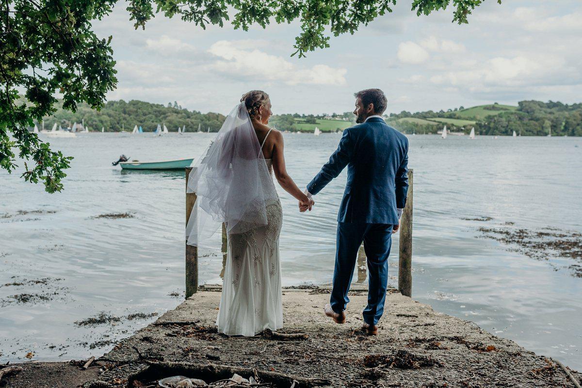 Real Bride | BHLDN Dress | Cut Edge Drop Veil Rhiann