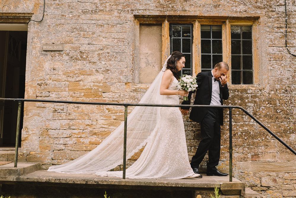 Real Bride | Inbal Dror Gown | Two Tier Silk Style Veil with Eyelash Lace Misa