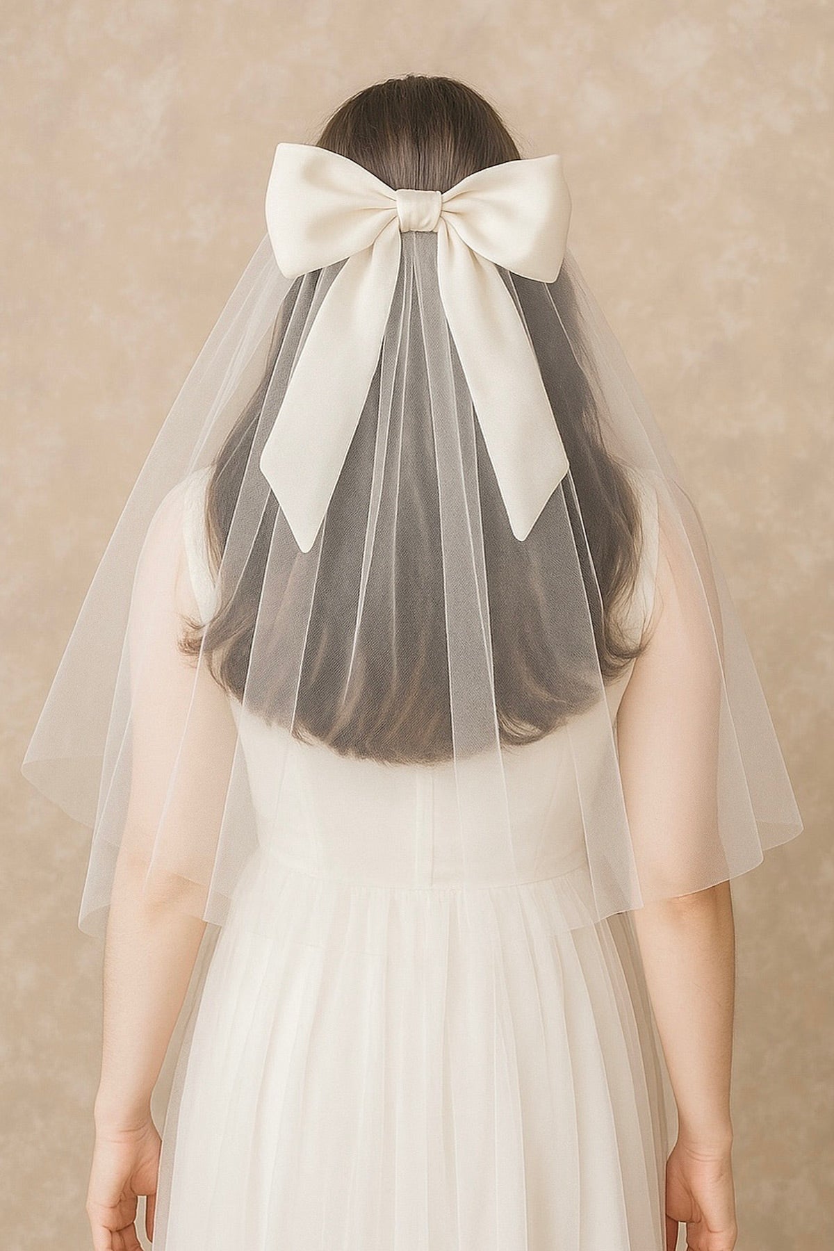 Bow Wedding Veil - 'Margot'