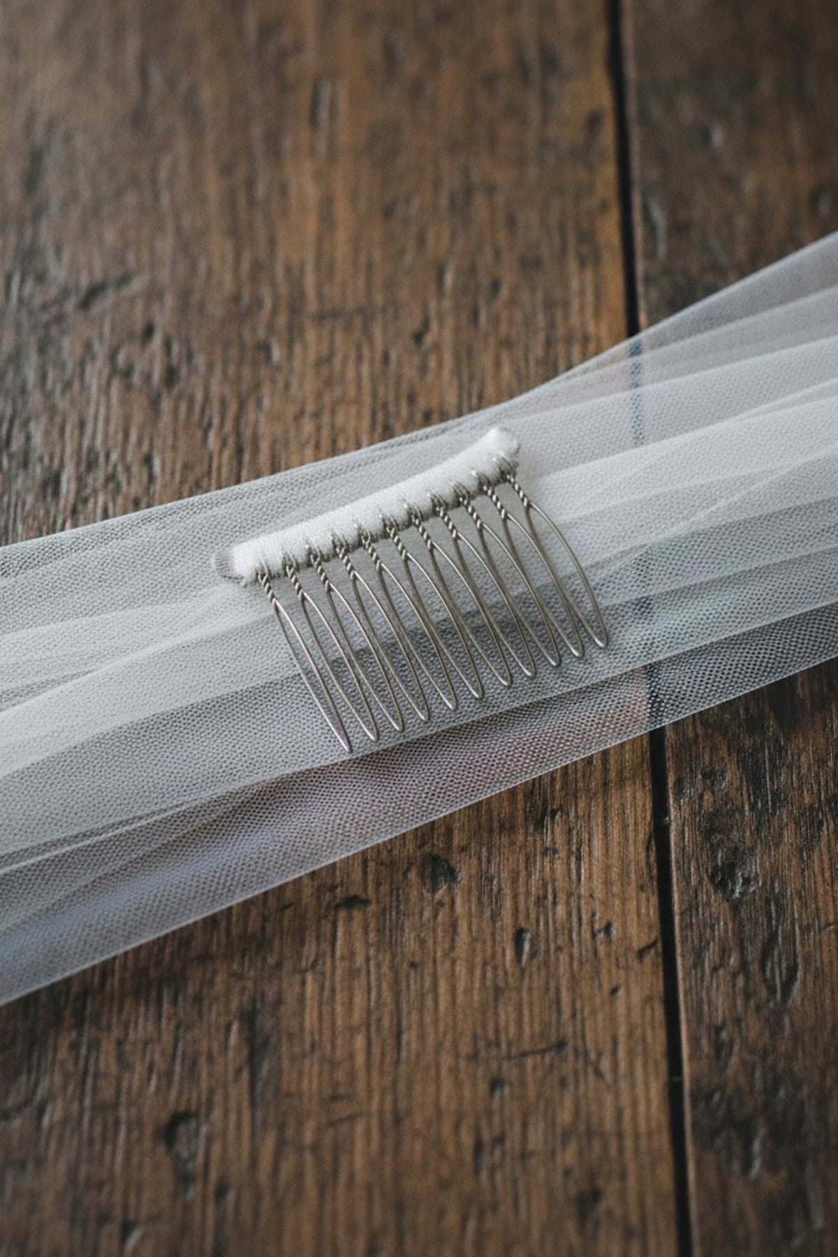 juliet cap veil comb