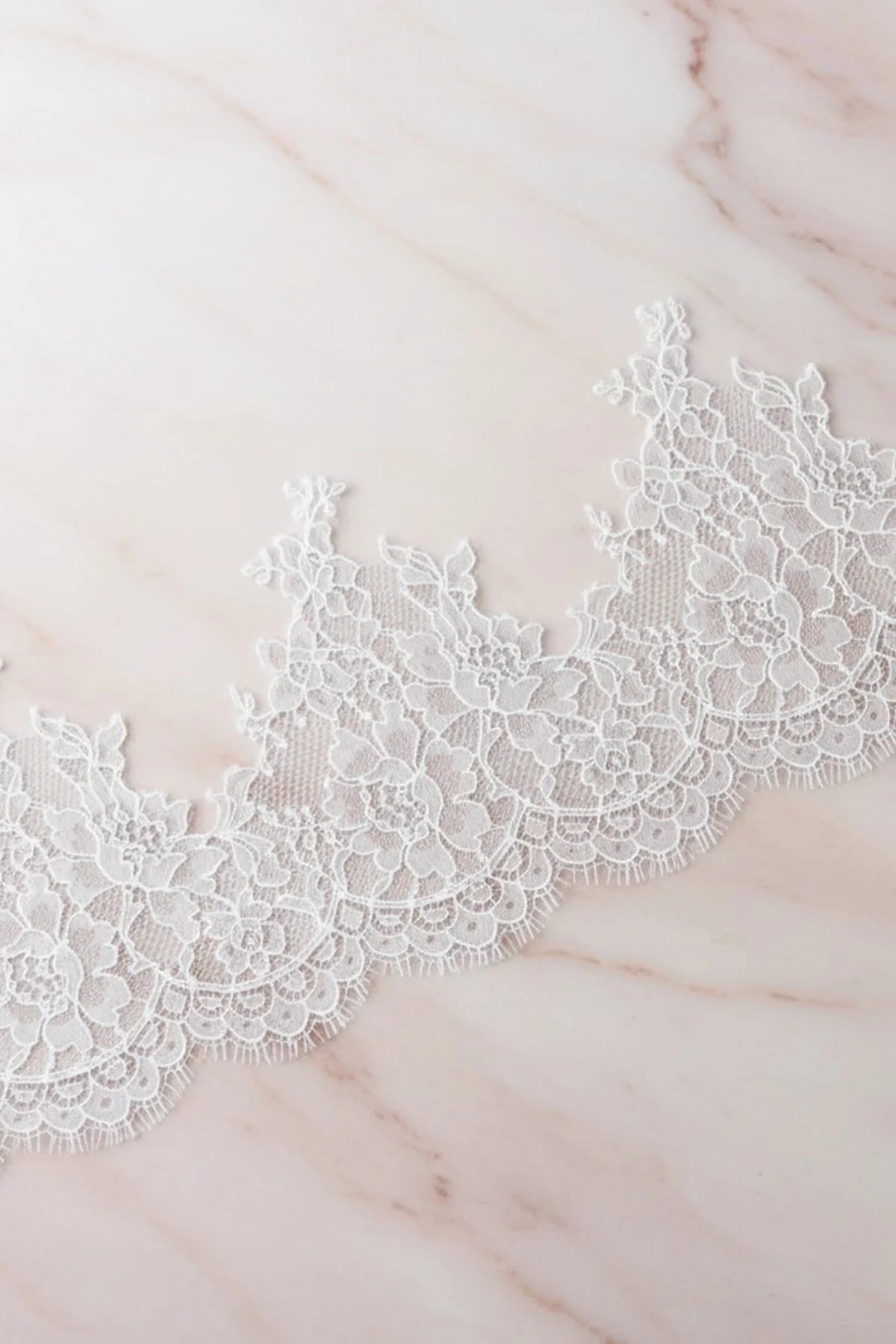Lace samples for wedding veils
