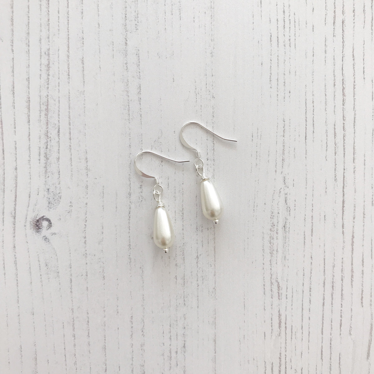 Pearl wedding earrings - &#39;Hermi&#39;