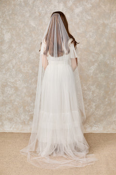 Narrow Barely There Wedding Veil -  display picture 1
