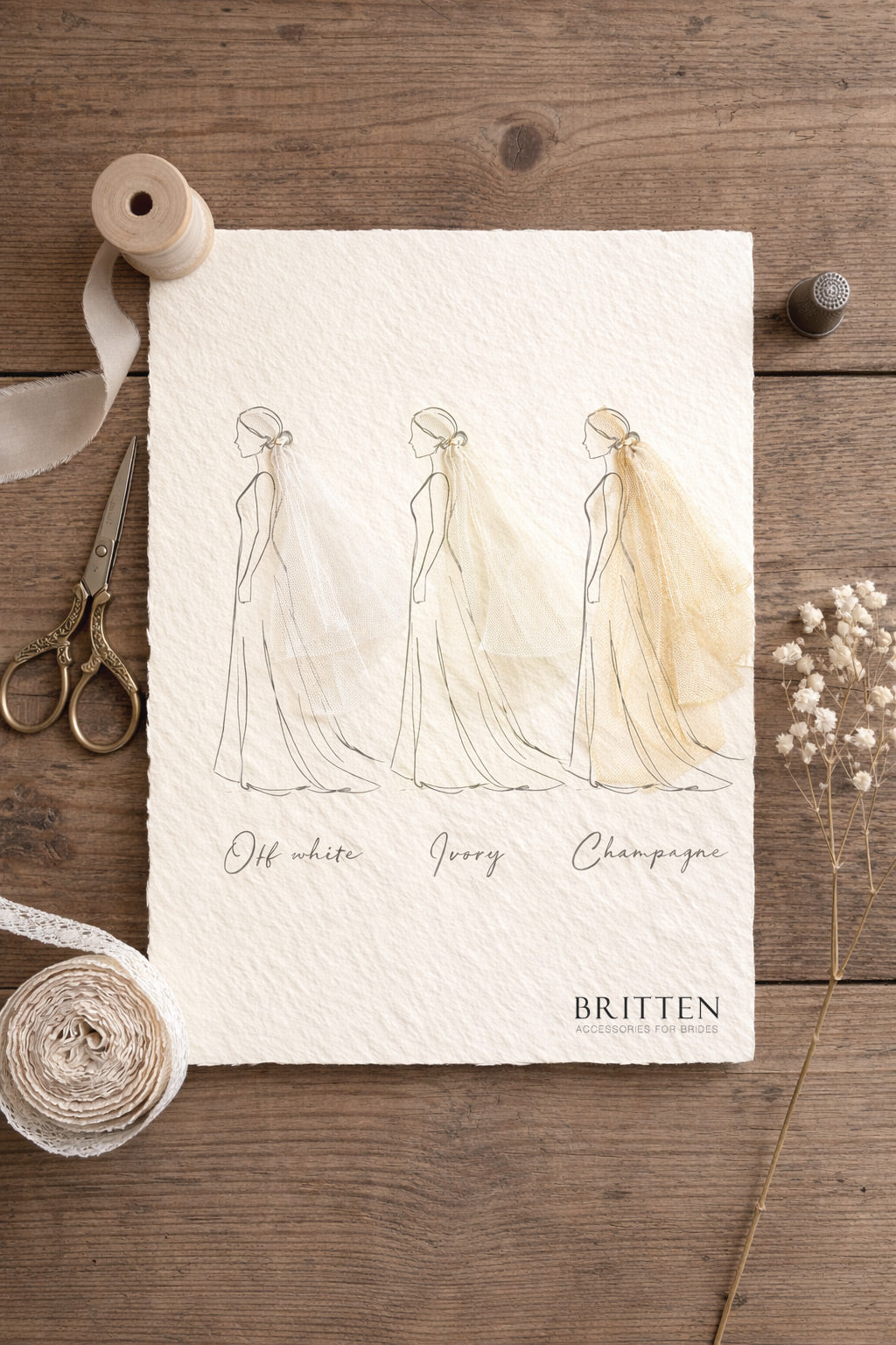 Traditional Tulle Veil Samples