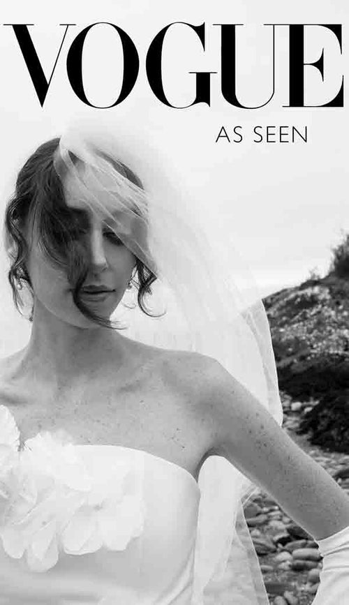 Britten Weddings luxury bridal veil featured in Vogue magazine
