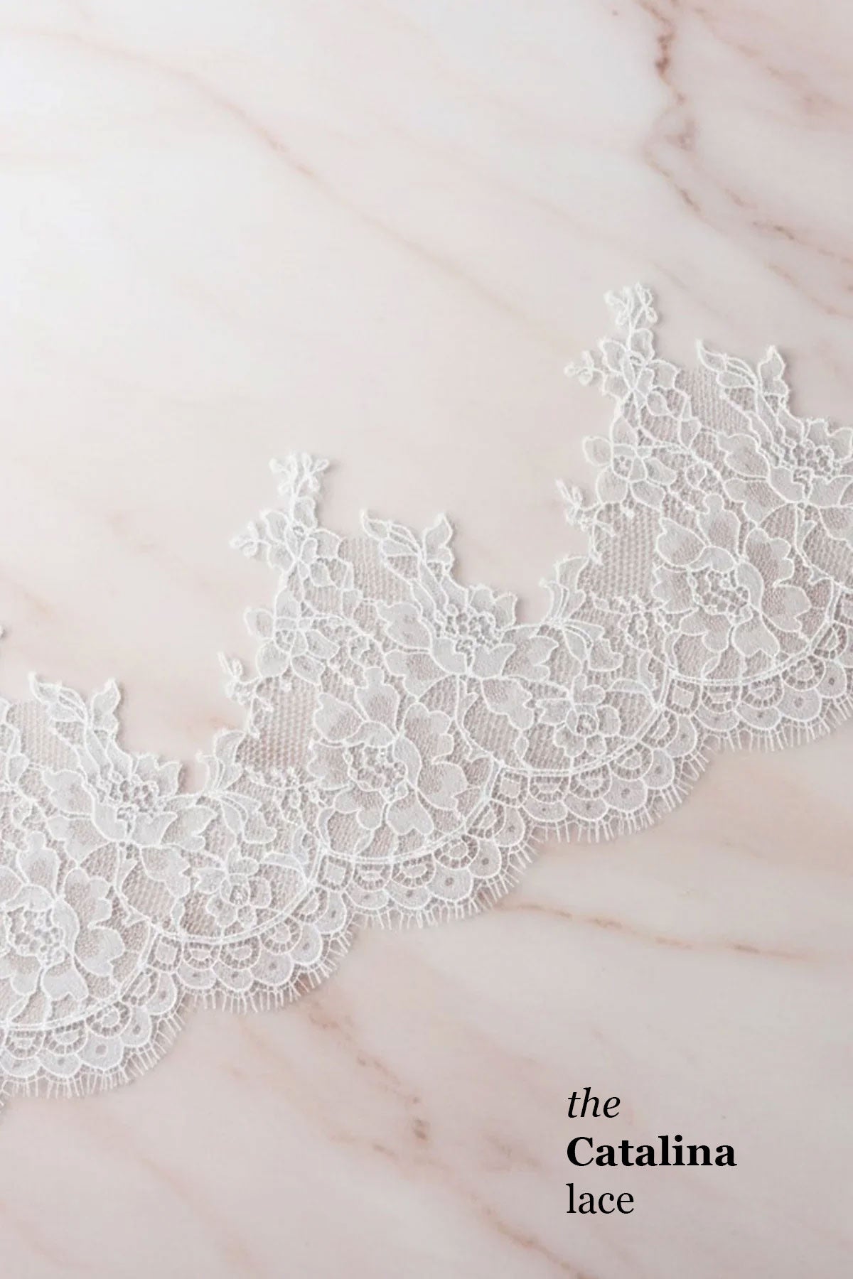 Lace samples for wedding veils