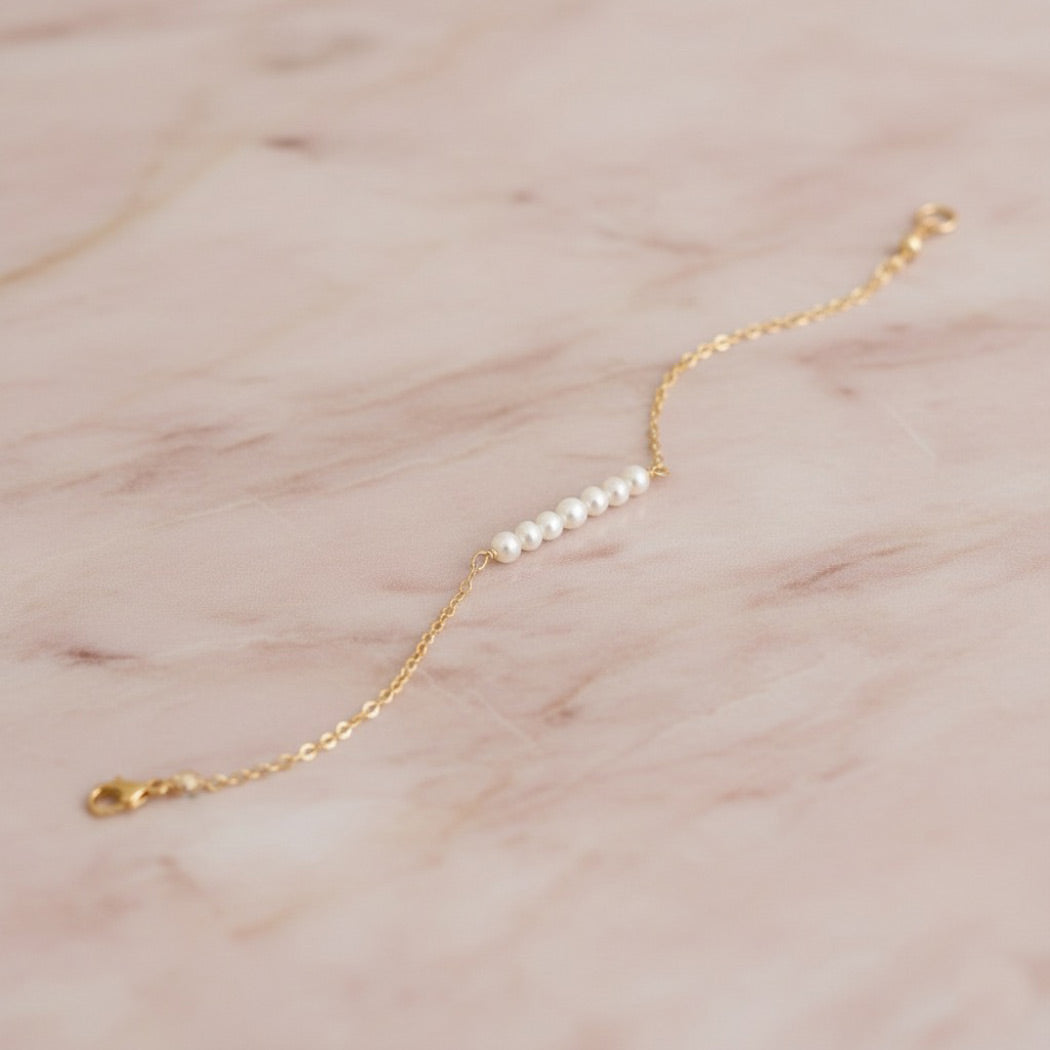 pearl bar bracelet