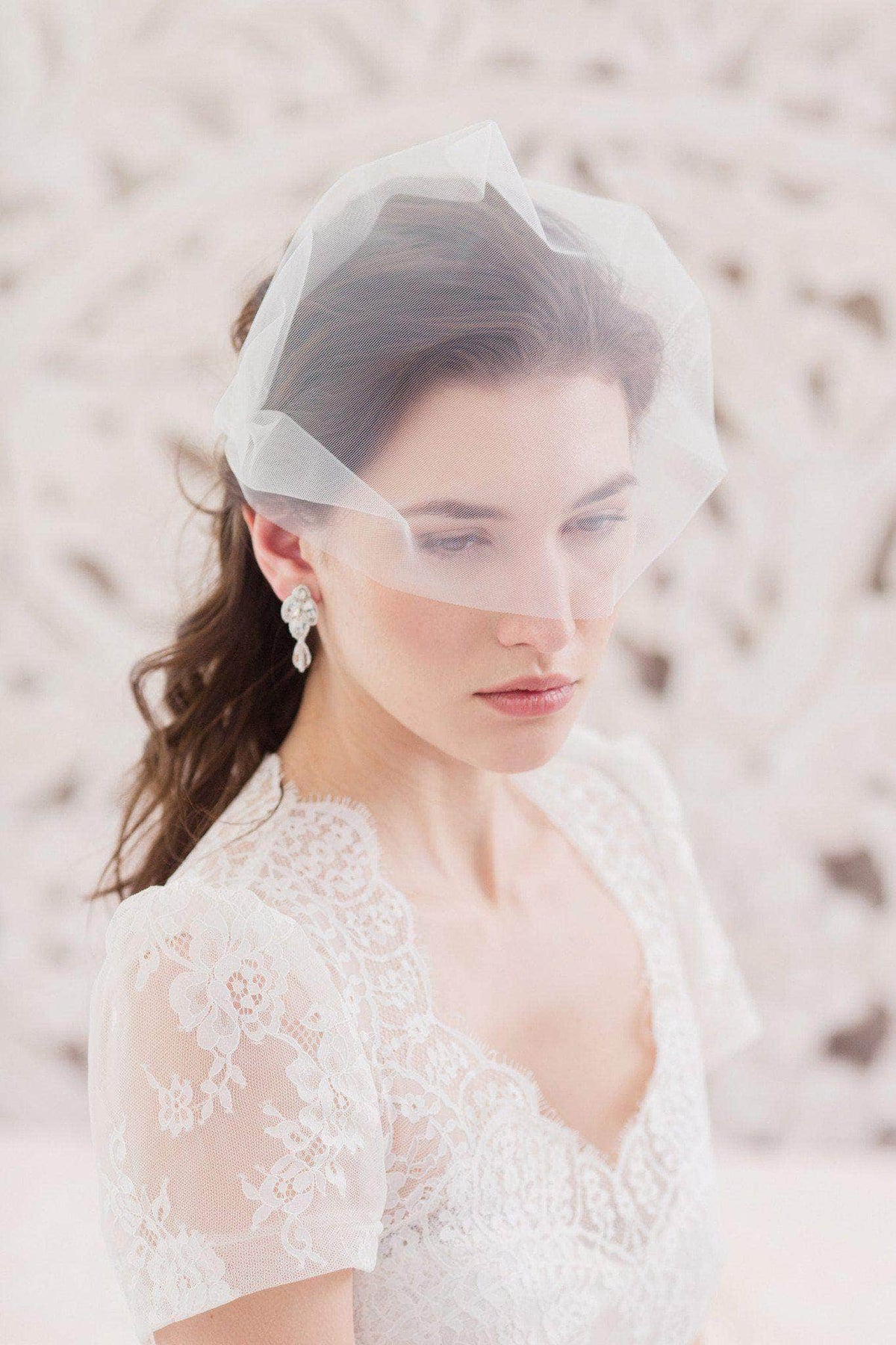 Wedding Veil Bandeau wedding veil - &#39;Sabra&#39;