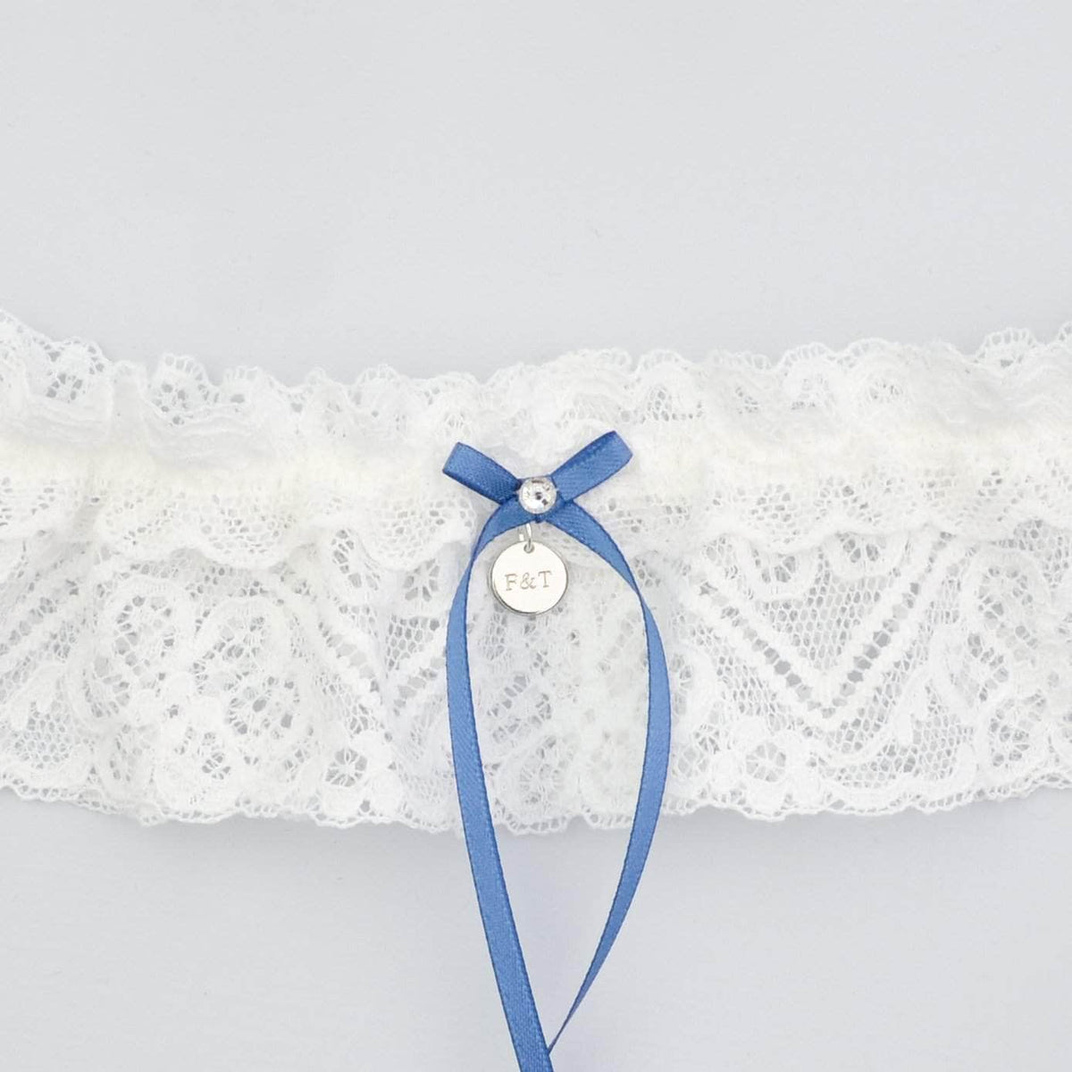 Wedding Garter Personalised charm (to be added to any of our wedding garters)