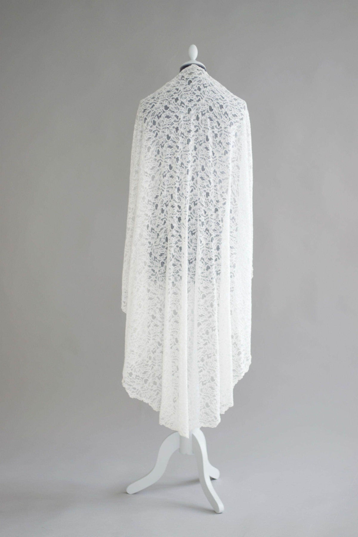 Wedding Veil Full lace fingertip wedding veil - &#39;Jana&#39;