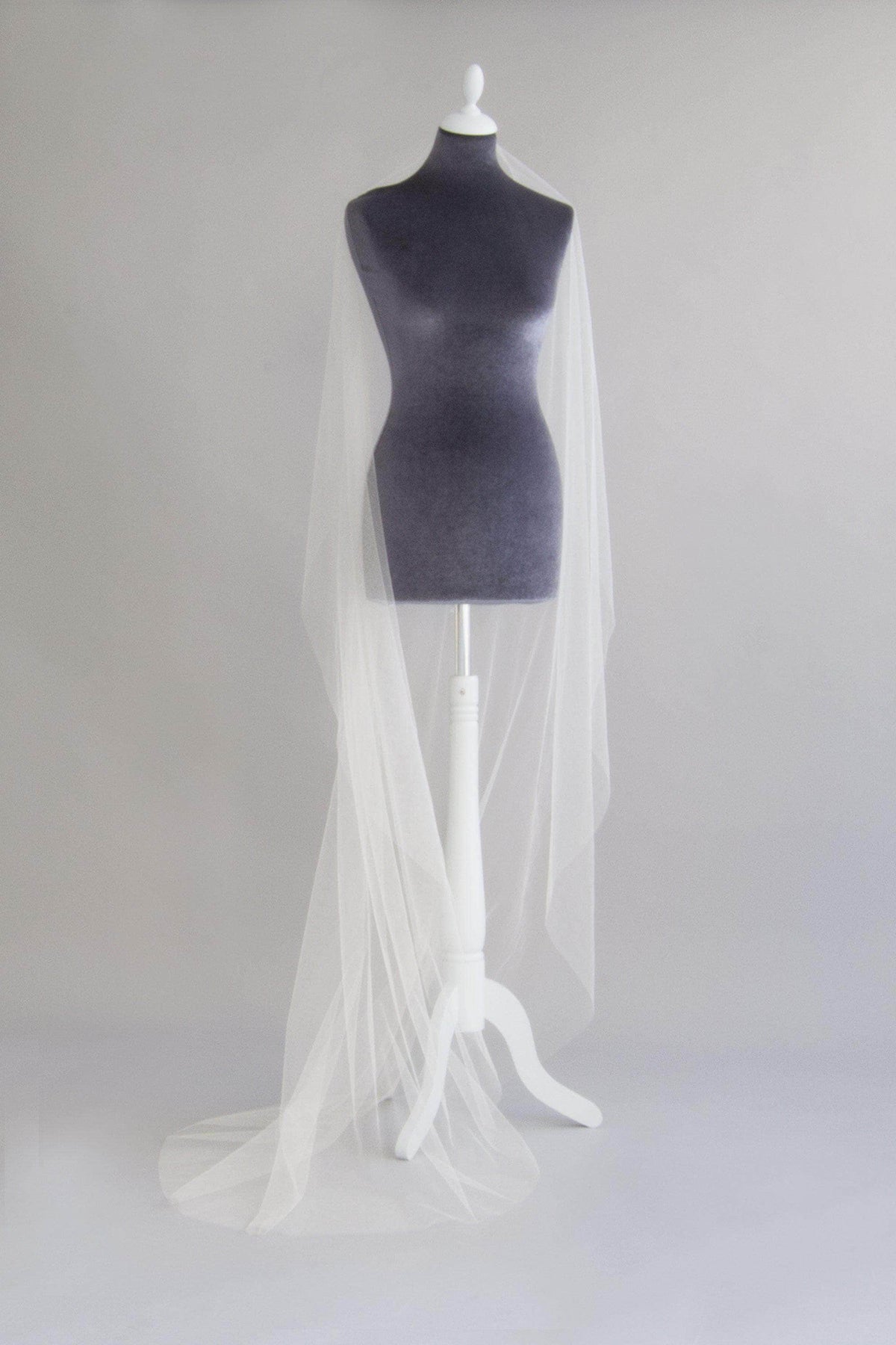 Wedding Veil Crisp silk barely there wedding veil - &#39;Margot&#39;