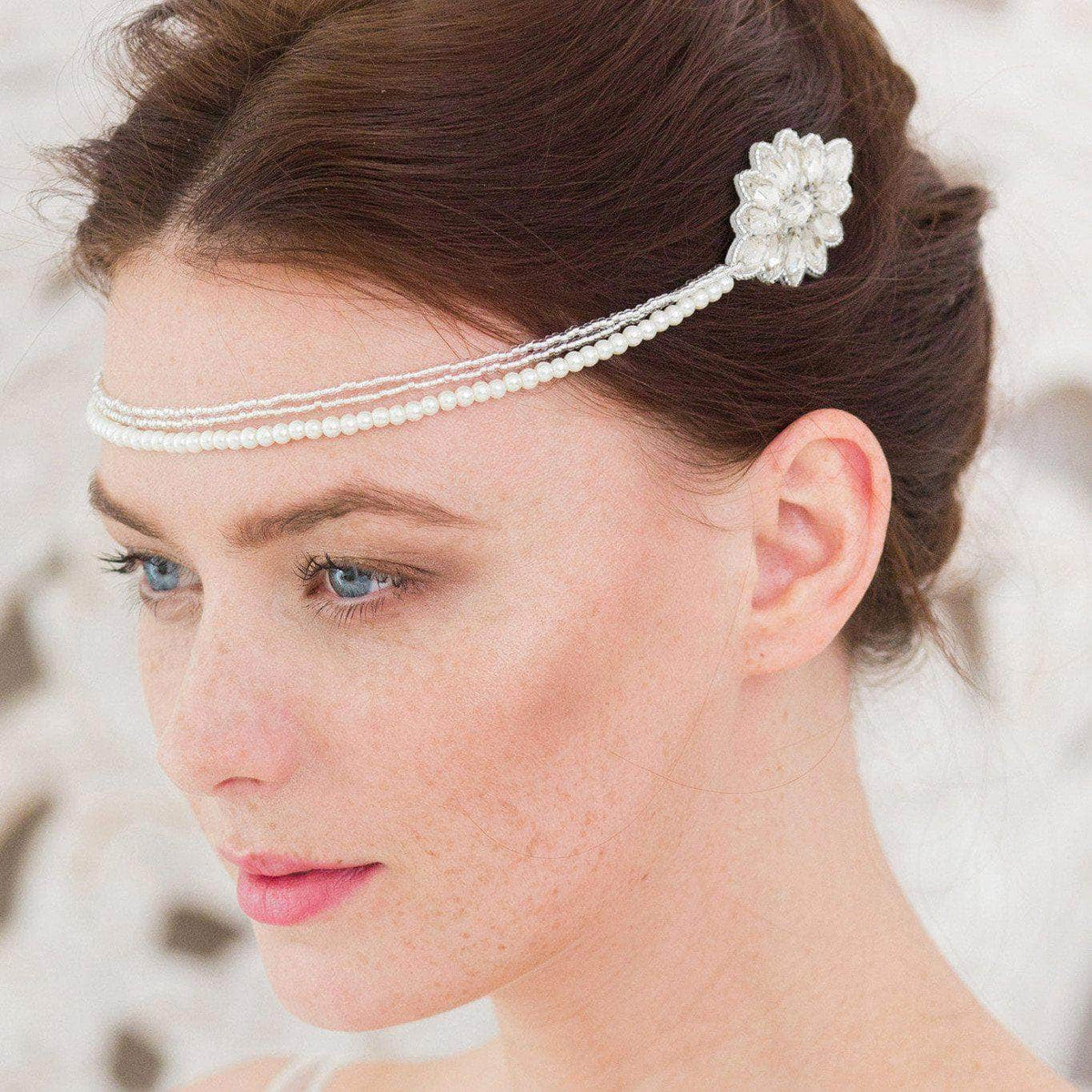 Wedding Hair Comb with Chains Silver Wedding hair comb with chains - &#39;Cervé&#39;