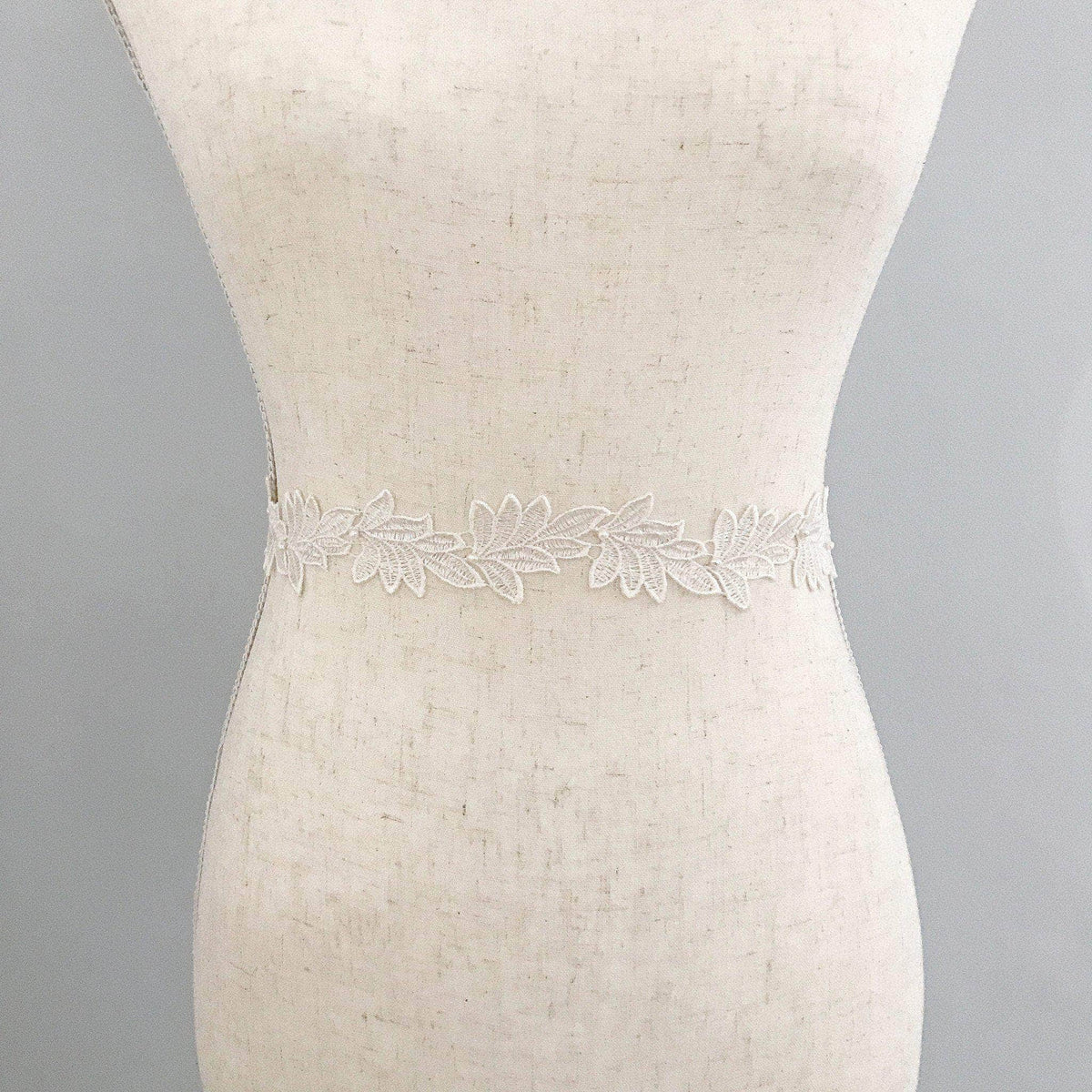 Wedding Belt Ivory Lace leaf wedding belt - &#39;Ferne&#39;