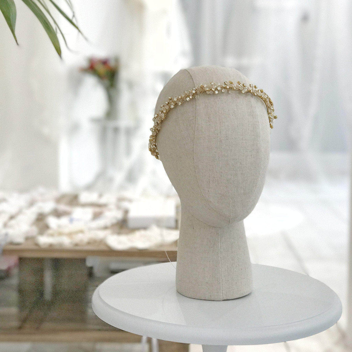 Wedding Hairvine Crystal hair vine in gold - &#39;Maisie&#39;