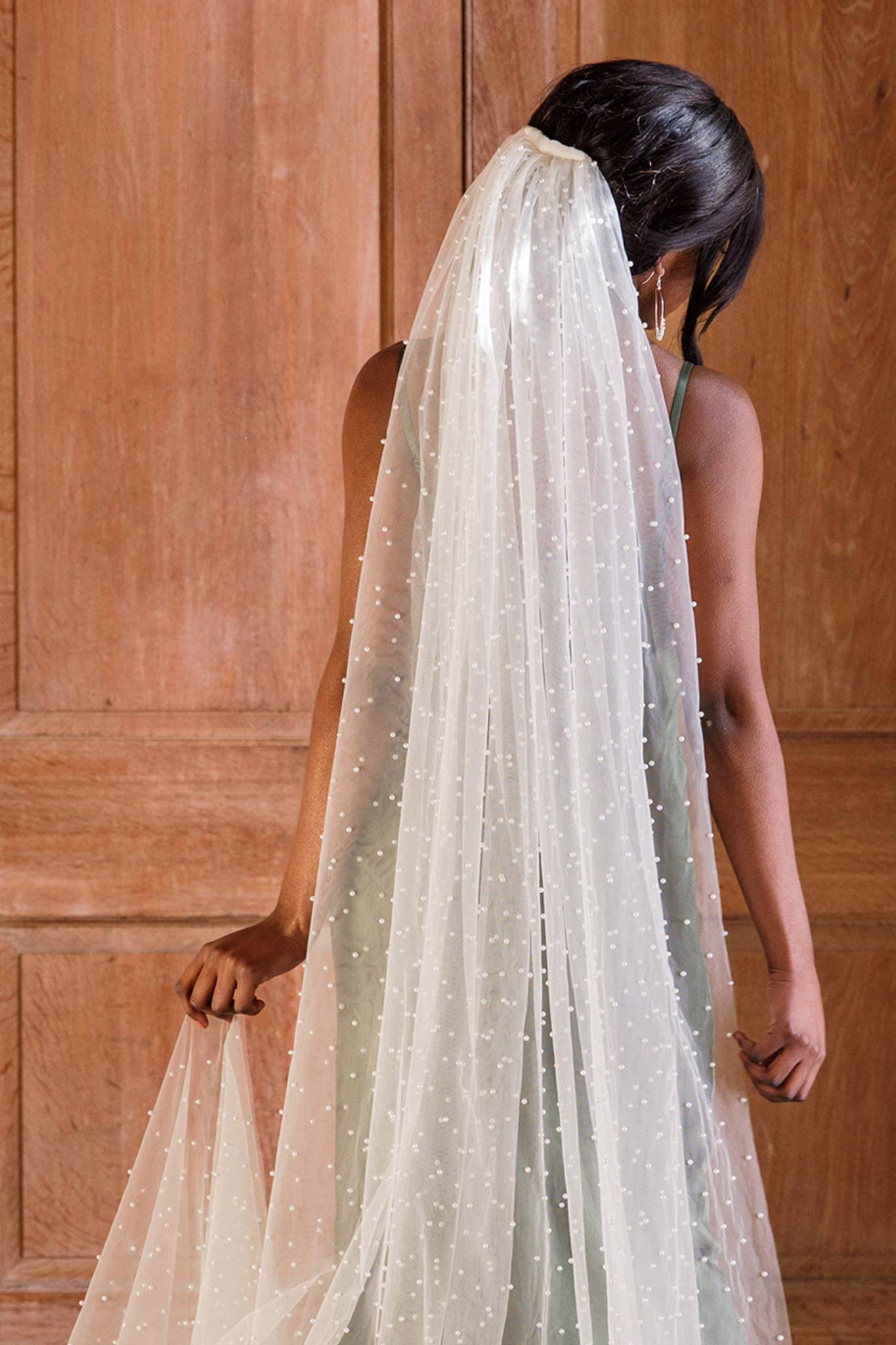 Wedding Veil Pearl wedding veil- Magalie