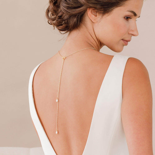 Aggregate 83+ bridal back necklace super hot - POPPY