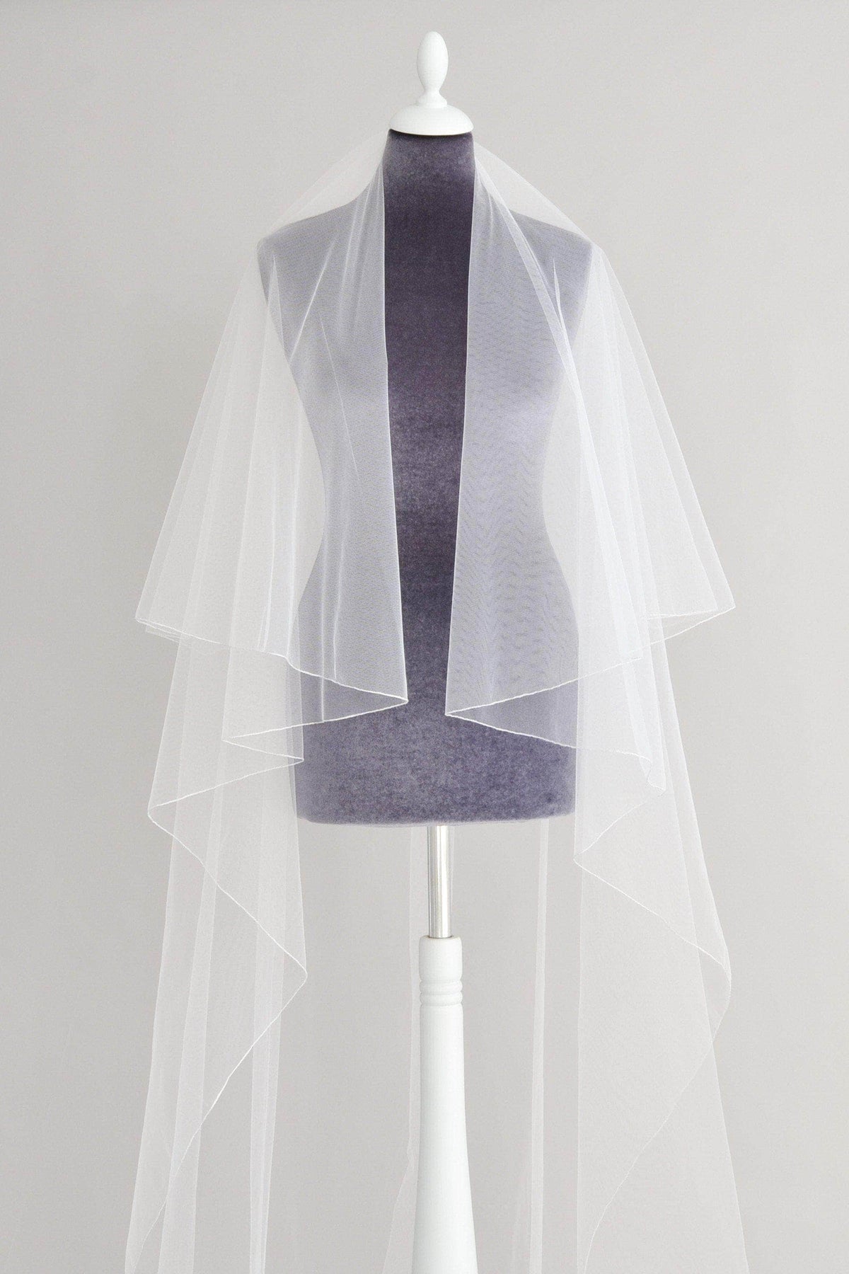 Wedding Veil Pencil edge two tier wedding veil - &#39;Ariel&#39;